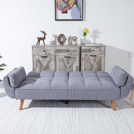 "Stylish Sofa Bed in Smoke Gray