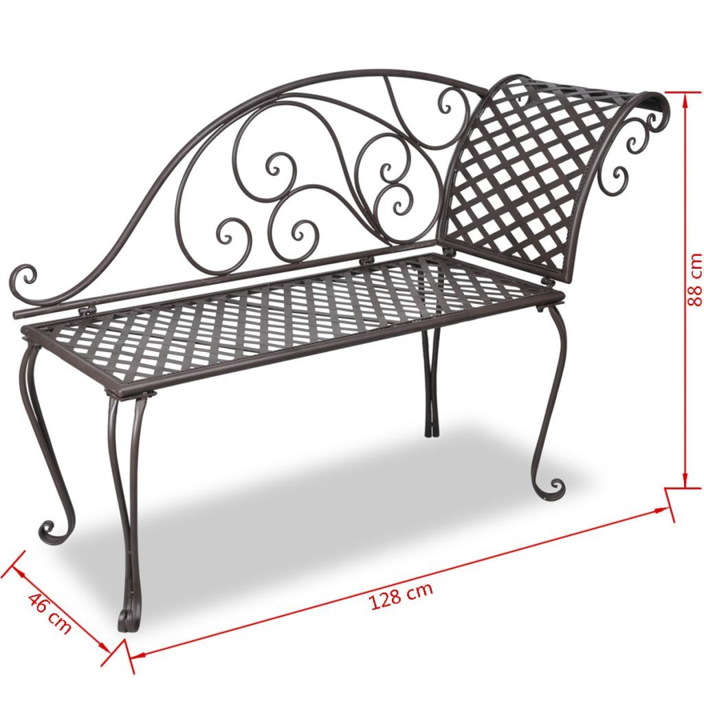 Elegant Steel Outdoor Lounger