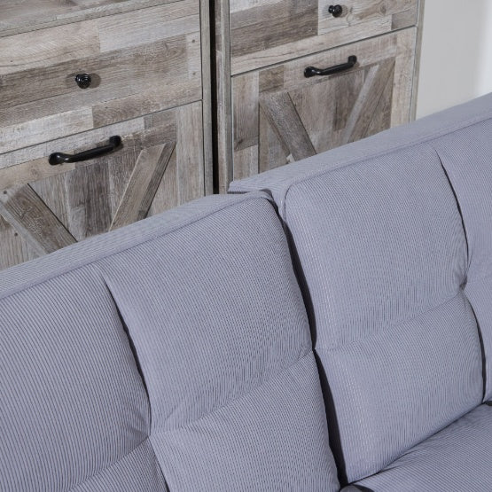 "Stylish Sofa Bed in Smoke Gray