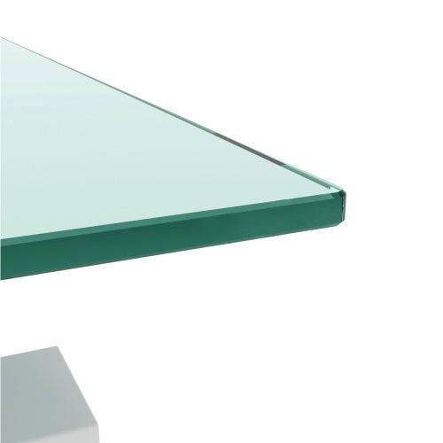 Crystal White Modern Coffee Table