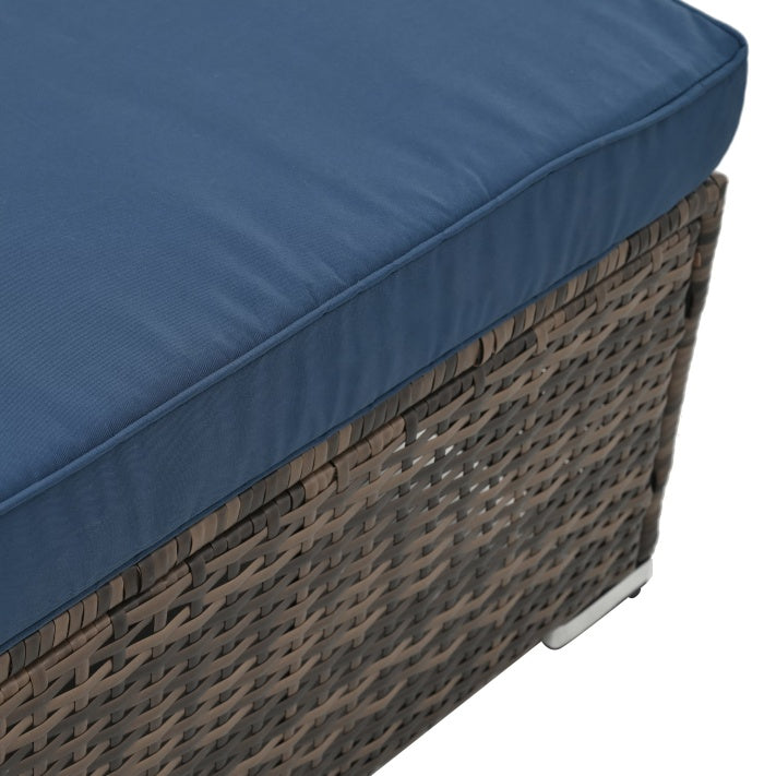 Coastal Charm 4-Piece Wicker Set with Coffee Table