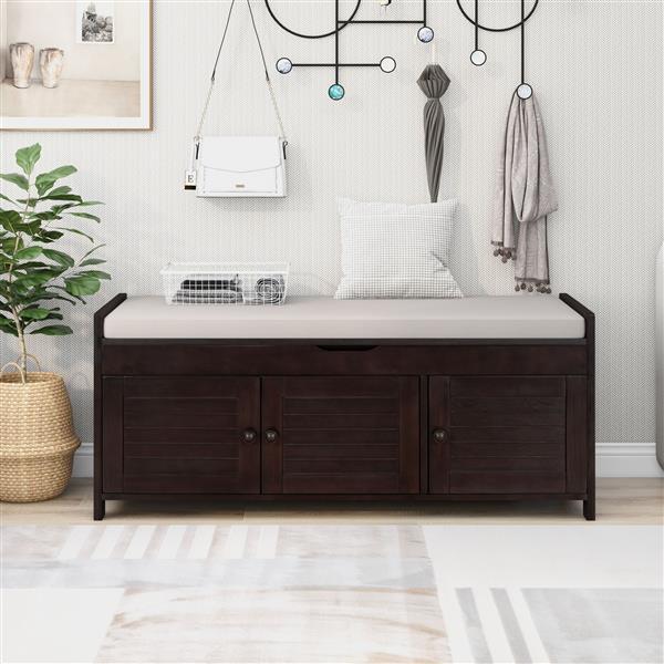LouvreEase 3-Door Storage Bench