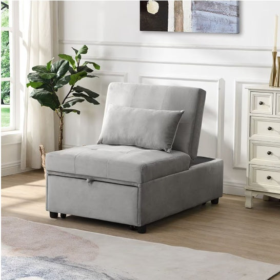 “FlexiFold Black Ottoman Bed”