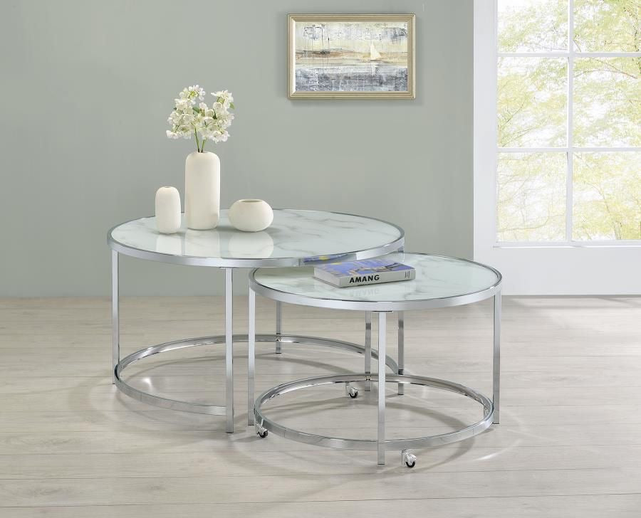 Lumière White tables