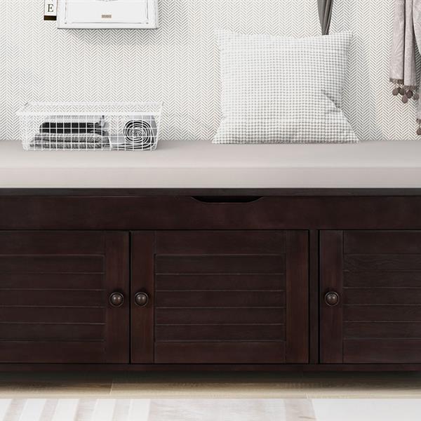 LouvreEase 3-Door Storage Bench