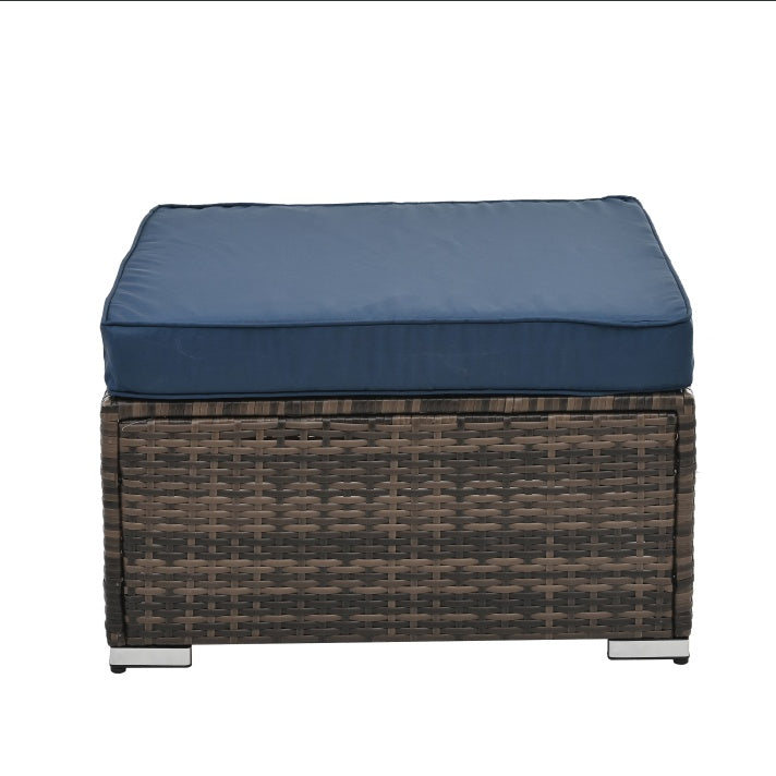Coastal Charm 4-Piece Wicker Set with Coffee Table