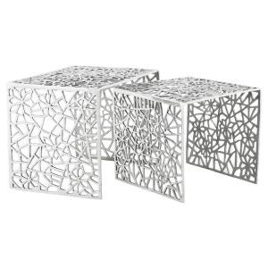 vidaXL Two Piece Side Tables