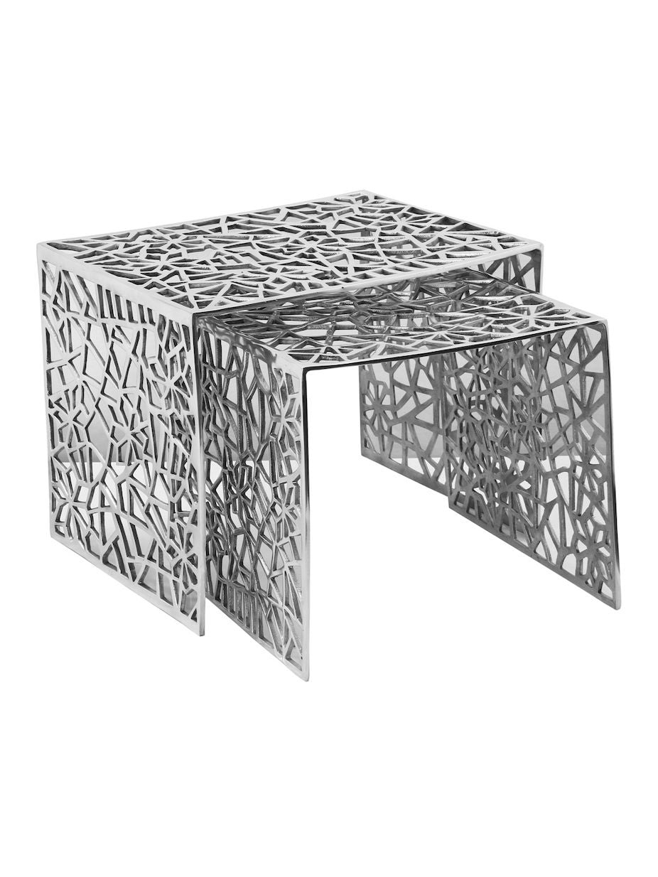 vidaXL Two Piece Side Tables