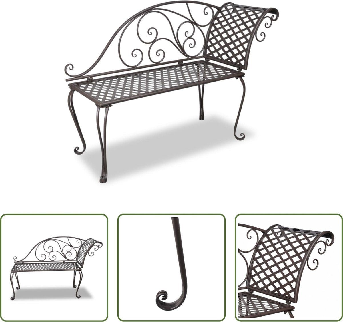 Elegant Steel Outdoor Lounger