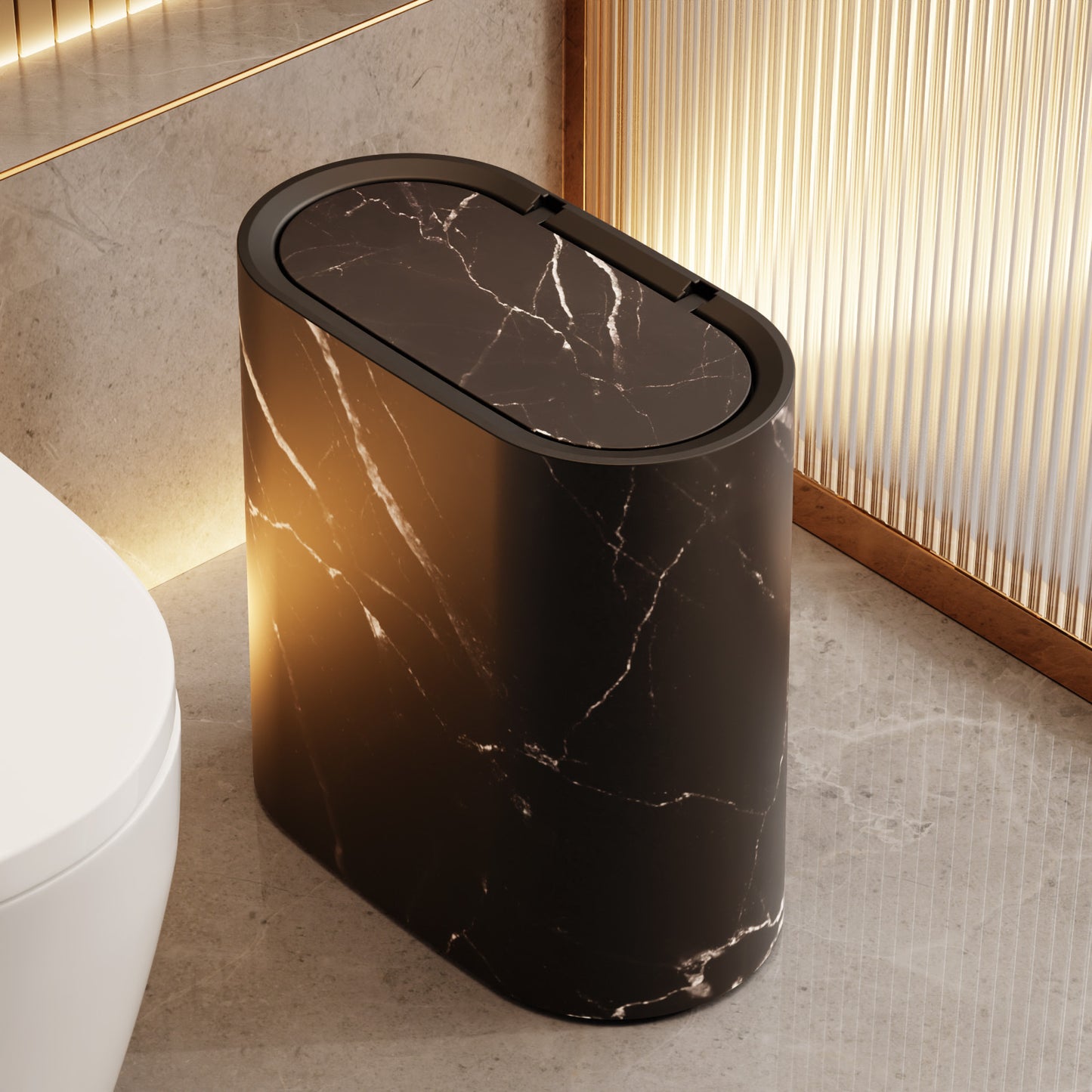 Household Oval Press Type Pop-up Trash Can