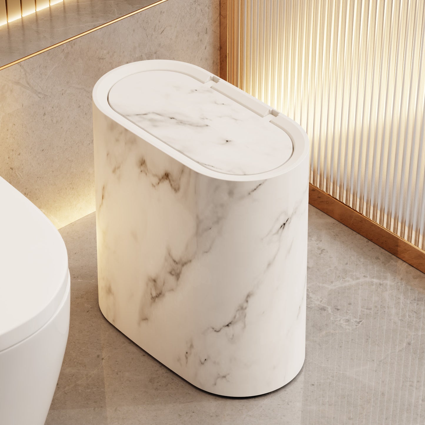 Household Oval Press Type Pop-up Trash Can