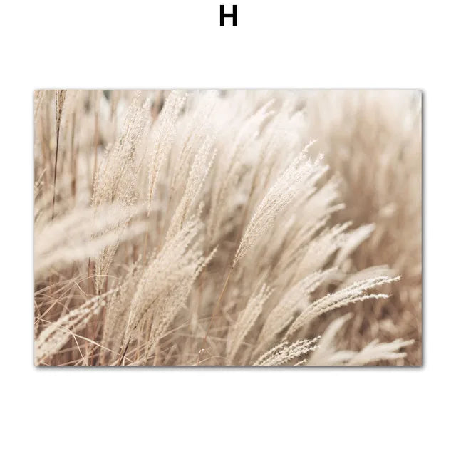 Beige Blossom Nordic Landscape Poster
