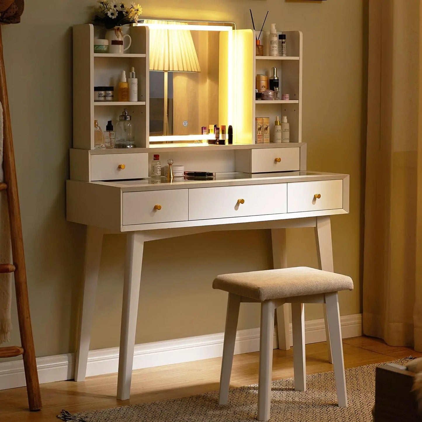 Glamour Shine Modern Makeup Table