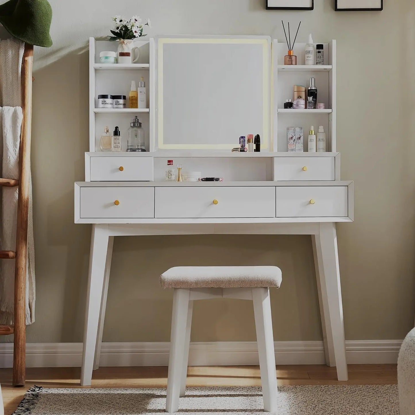 Glamour Shine Modern Makeup Table