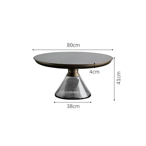 "The Glass Touch: Modern Black Transparent Coffee Table
