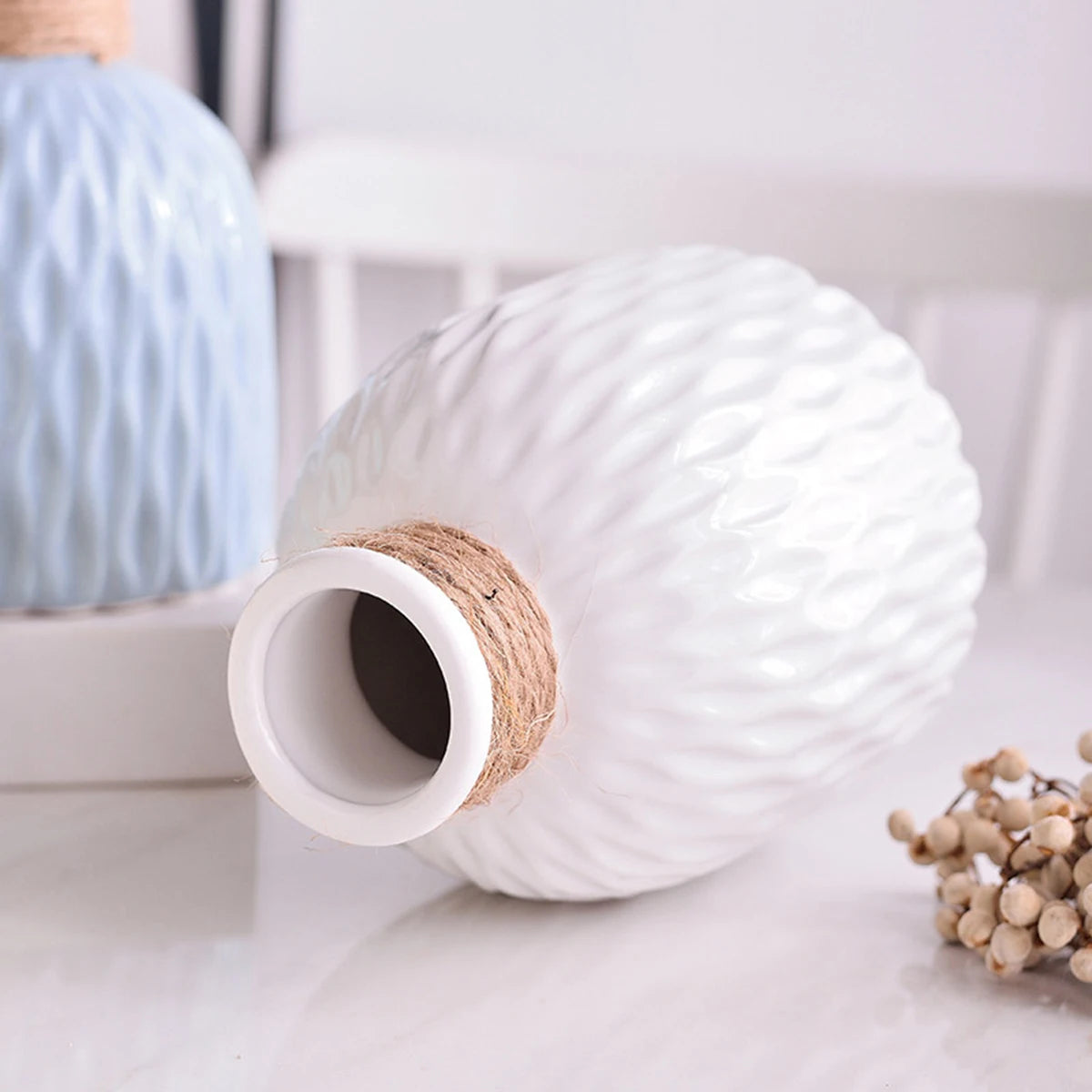 "RippleFlow Vase– Elegant Flower Pot Design!"
