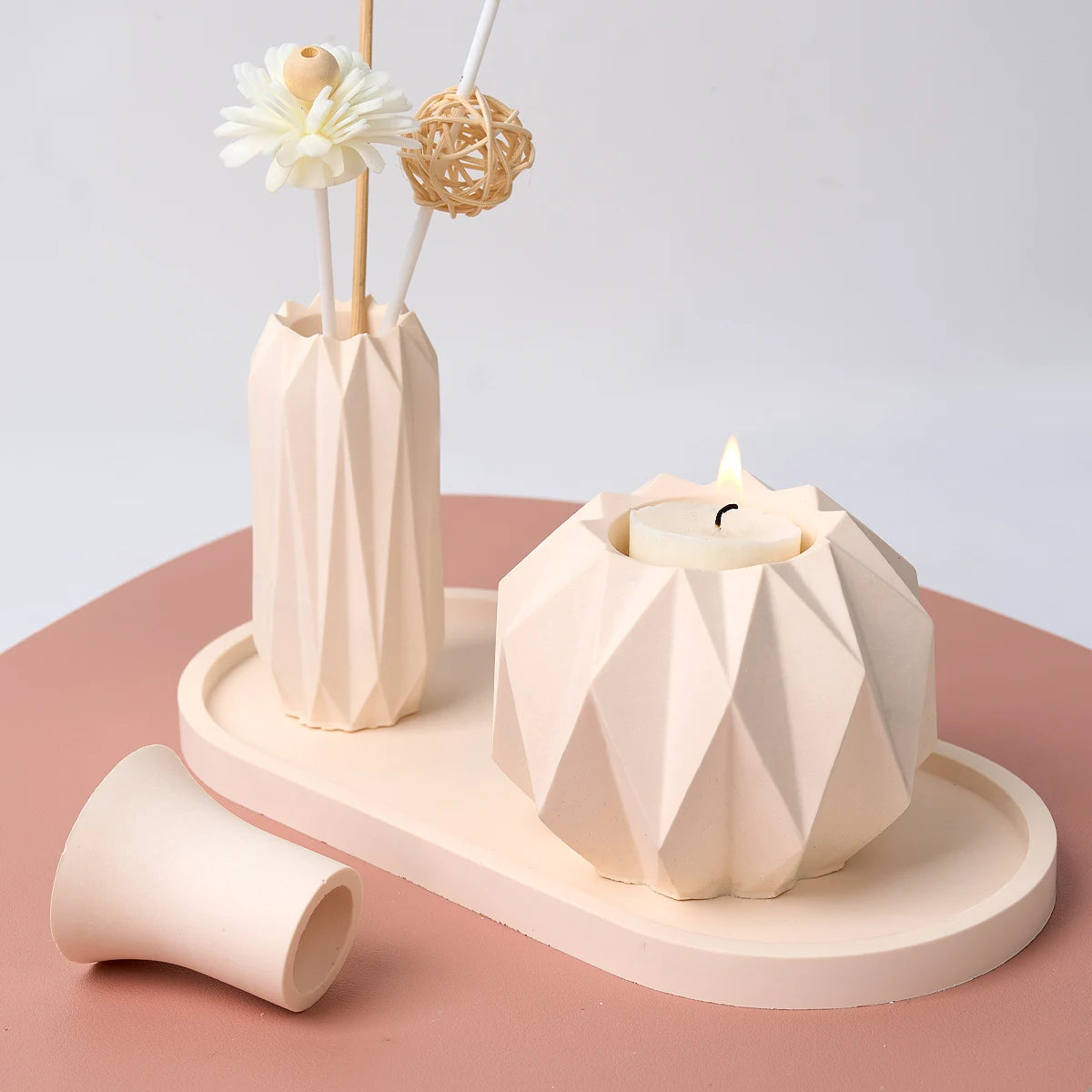 Diamond Form Candlestick