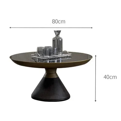 "The Glass Touch: Modern Black Transparent Coffee Table