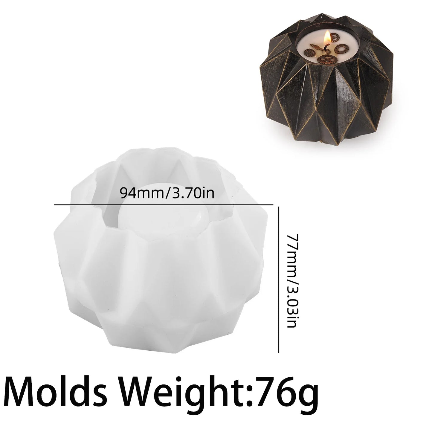 Diamond Form Candlestick