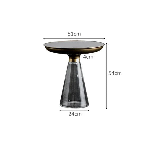 "The Glass Touch: Modern Black Transparent Coffee Table