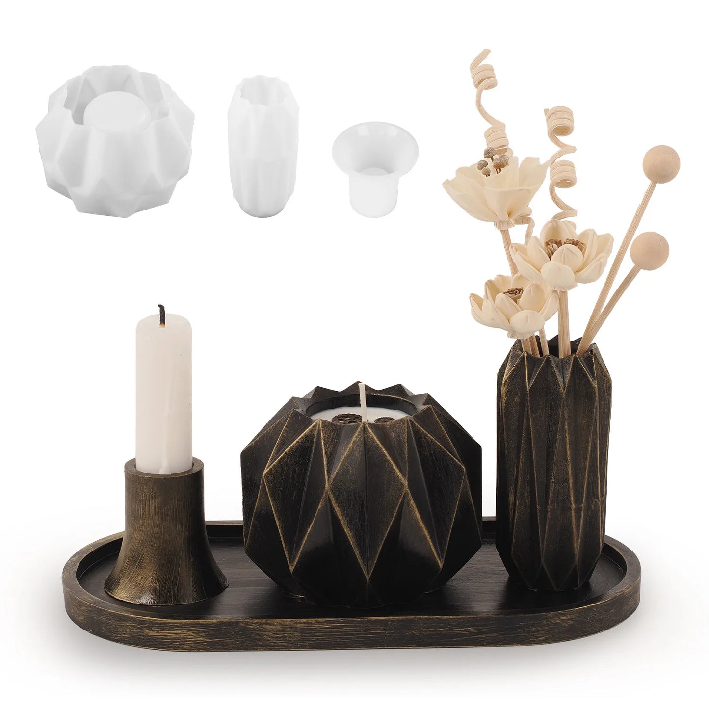 Diamond Form Candlestick
