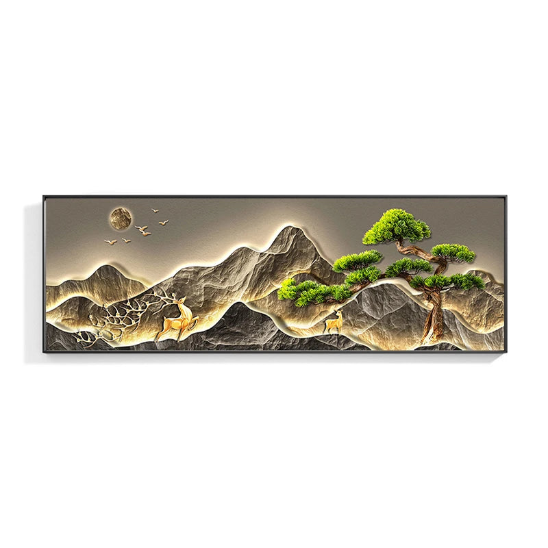Waterfall Pine Landscape 5D Diamond Painting