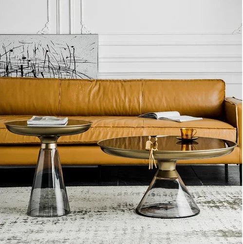 "The Glass Touch: Modern Black Transparent Coffee Table