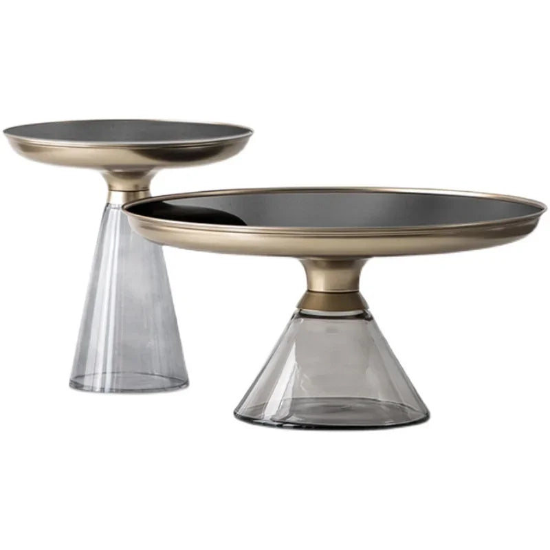 "The Glass Touch: Modern Black Transparent Coffee Table