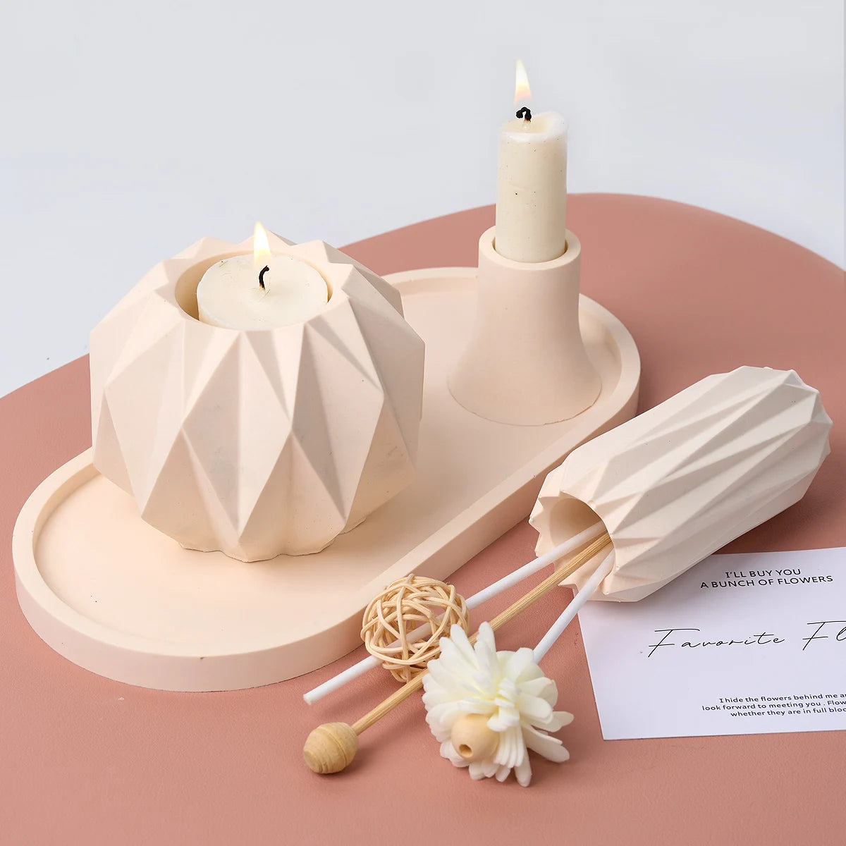 Diamond Form Candlestick