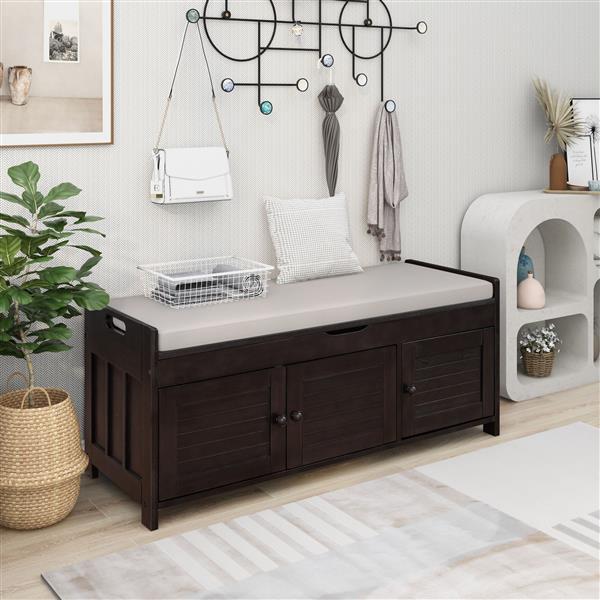 LouvreEase 3-Door Storage Bench