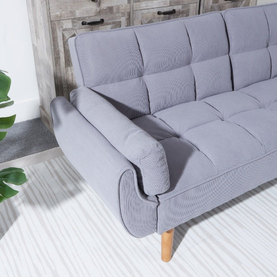 "Stylish Sofa Bed in Smoke Gray