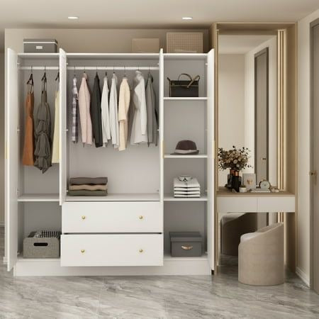 Wardrobe and Cabinet