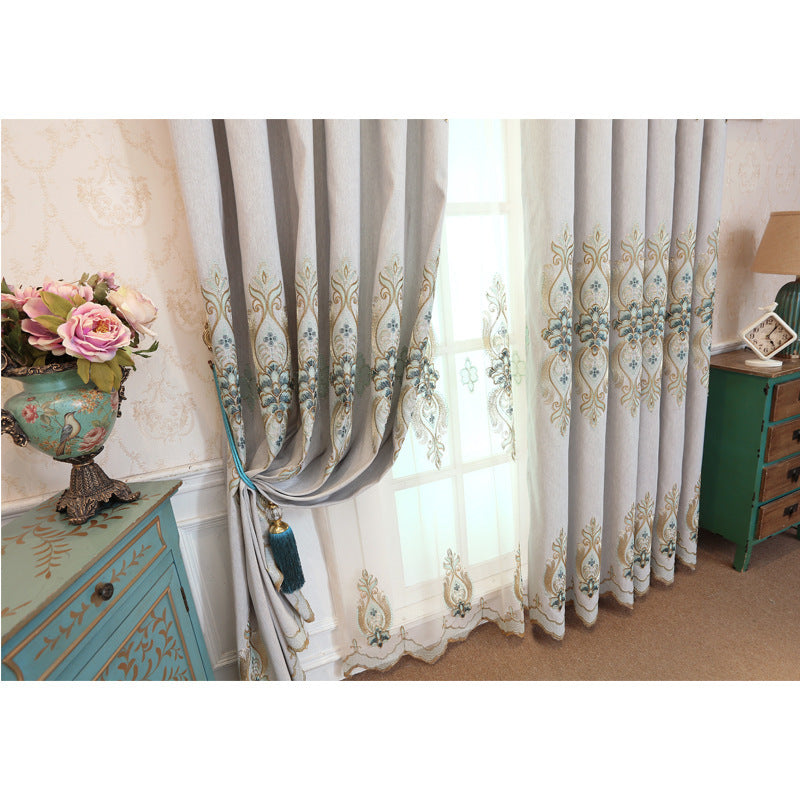 TexturaCotton – Slub Embroidery Curtain Fabric”