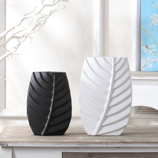 LeafLuxe Home Decor Vase