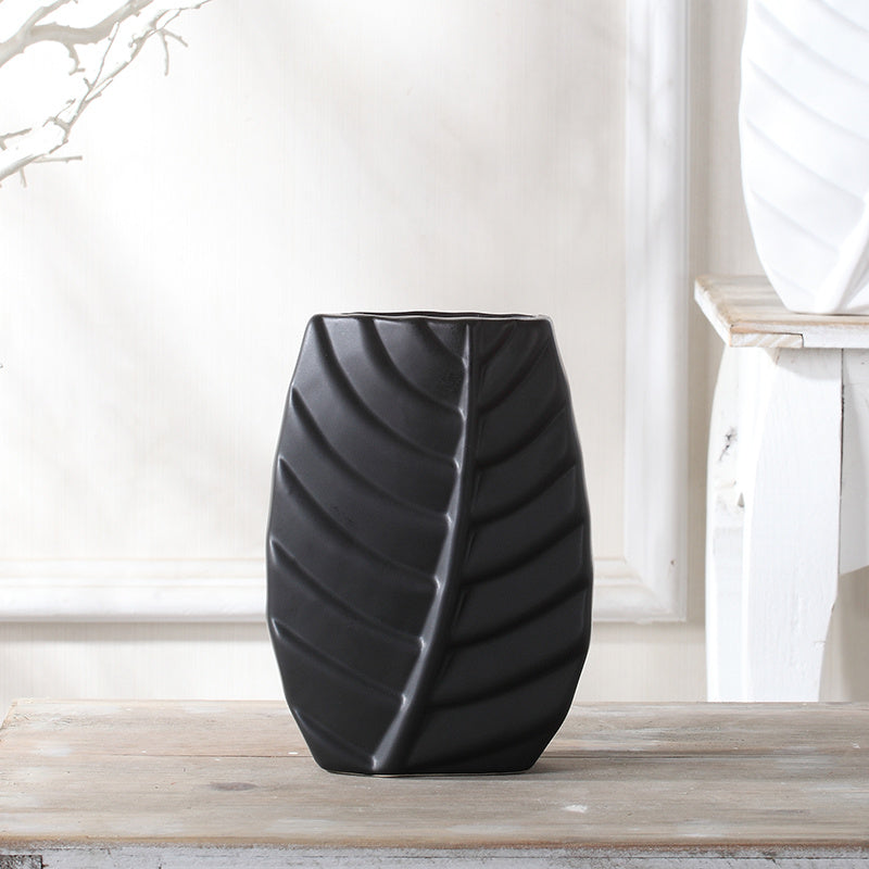 LeafLuxe Home Decor Vase