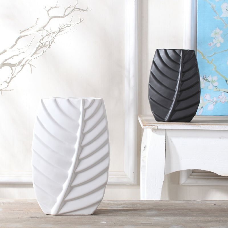 LeafLuxe Home Decor Vase