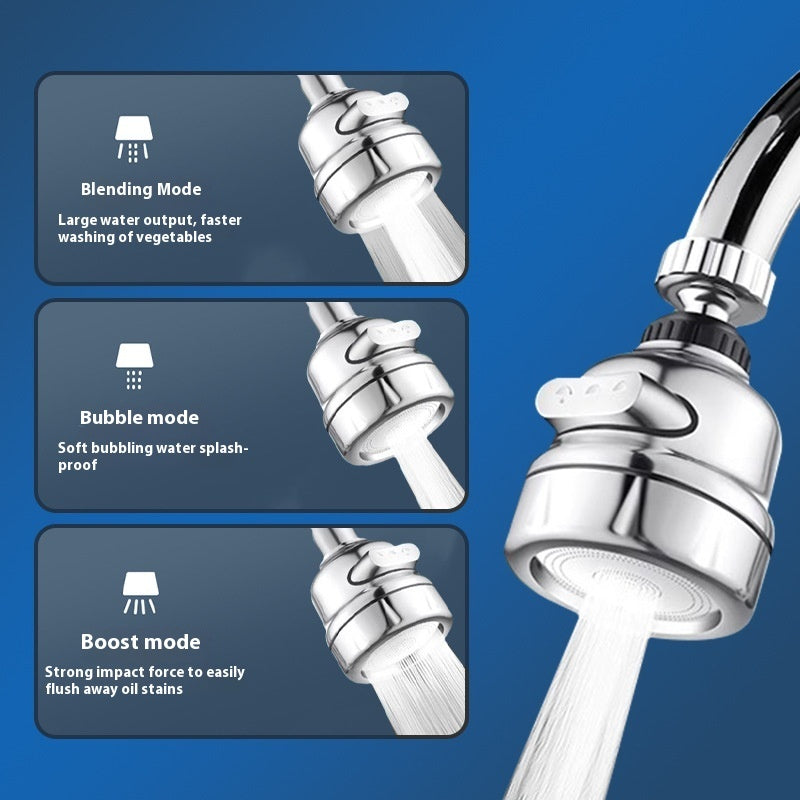 360° Rotatable Universal Booster Faucet Sprinkler