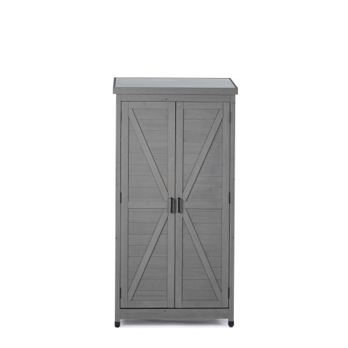 WoodHaven Outdoor Cabinet with Metal Top