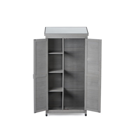 WoodHaven Outdoor Cabinet with Metal Top