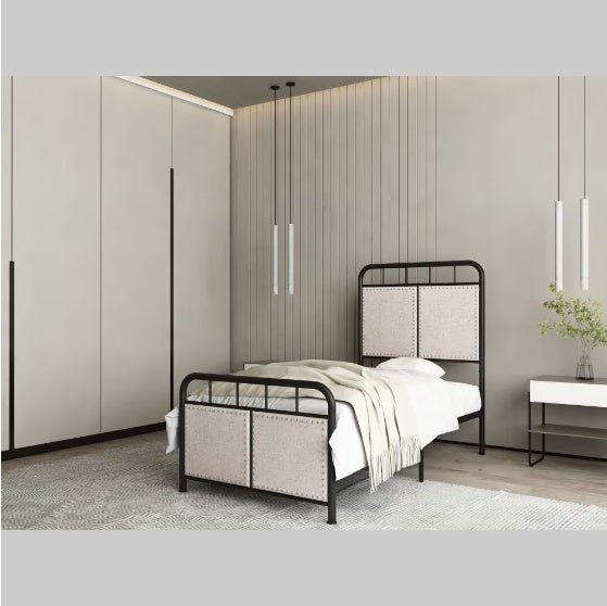 LuxeLinen Double Platform Bed