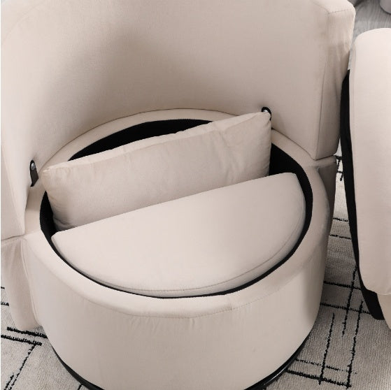 “Bucket Bliss Dining Chair with Ottoman”