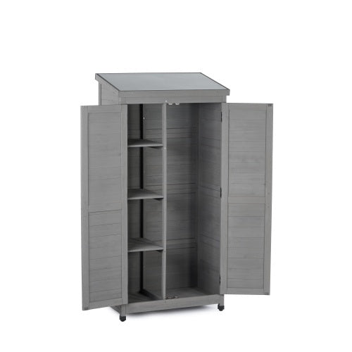 WoodHaven Outdoor Cabinet with Metal Top