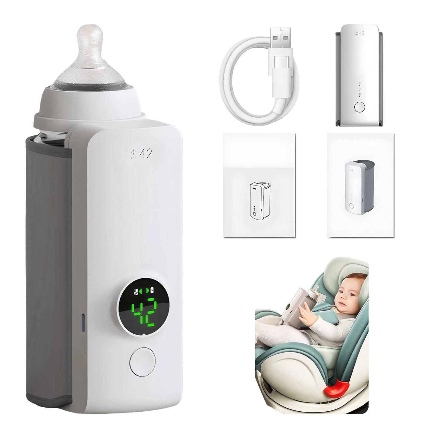 CozyWarm Portable Baby Bottle Warmer