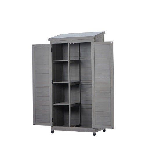 WoodHaven Outdoor Cabinet with Metal Top