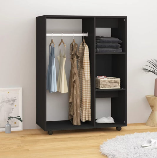 ModernCore Black Wardrobe