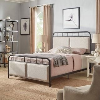 LuxeLinen Double Platform Bed