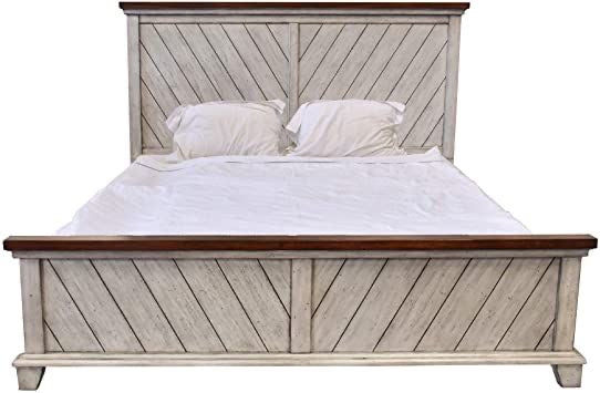 Bear Creek - Queen Bed - Whitewashed Gray