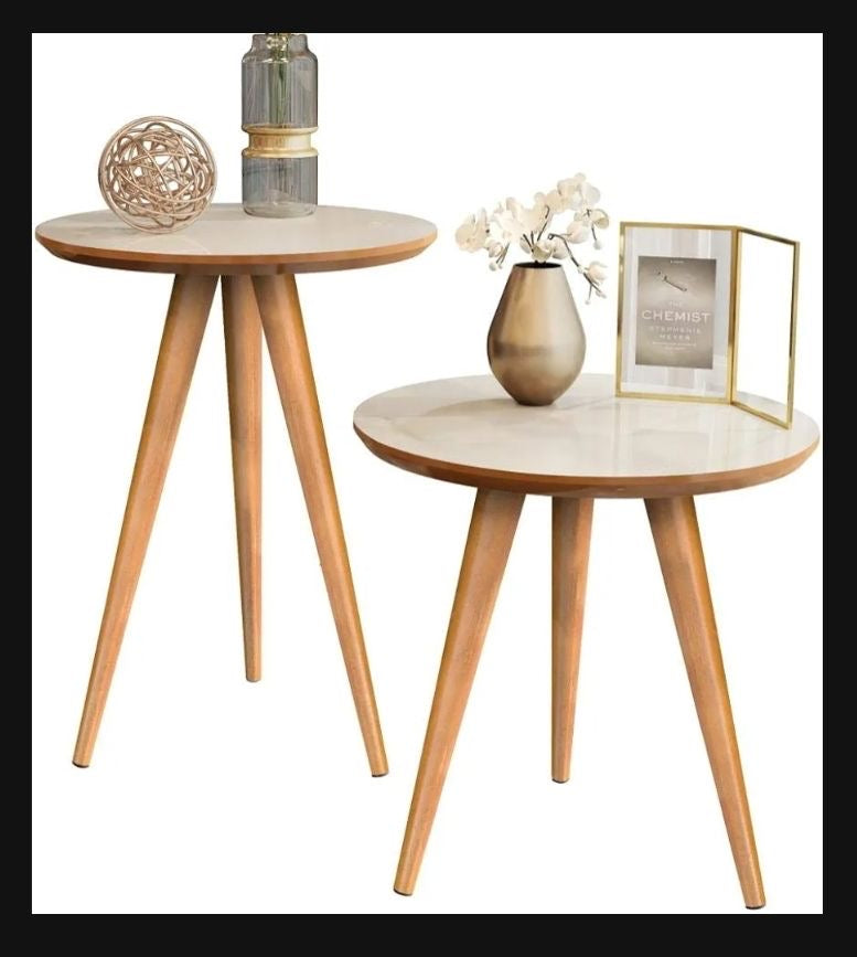 Modern Gold Nesting Coffee Tables – 2-Piece Set