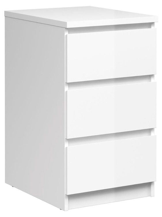 White Modern Bedside Table Cabinet