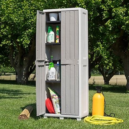 WoodHaven Outdoor Cabinet with Metal Top